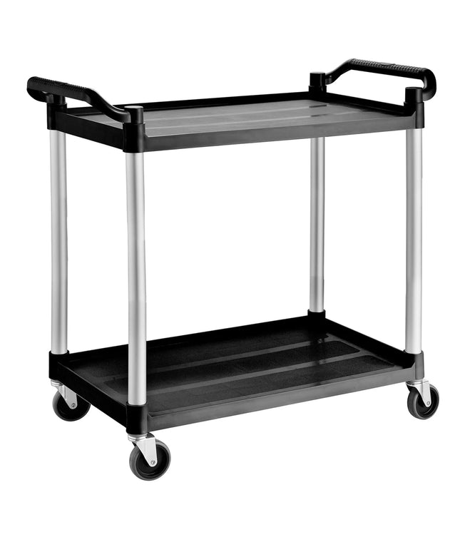 GGM Gastro Catering Trolley - Commercial Service & Clearing Trolley - 1020x490mm - 2 Tier - with quiet castors