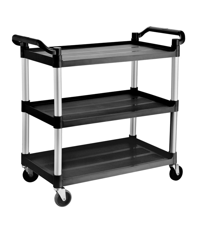 GGM Gastro Catering Trolley - Commercial Service & Clearing Trolley - 1020x490mm - 3 Tier - with quiet castors