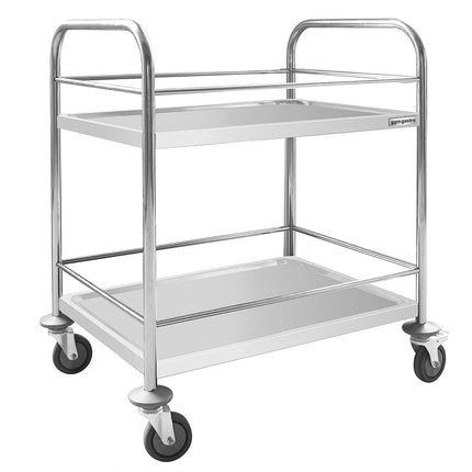GGM Gastro Catering Trolley - Commercial Service & Clearing Trolley - 705x405mm - 2 Tier - with reinforced frame - with quiet castors