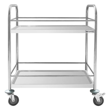 GGM Gastro Catering Trolley - Commercial Service & Clearing Trolley - 705x405mm - 2 Tier - with reinforced frame - with quiet castors