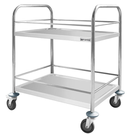 GGM Gastro Catering Trolley - Commercial Service & Clearing Trolley - 705x405mm - 2 Tier - with reinforced frame - with quiet castors