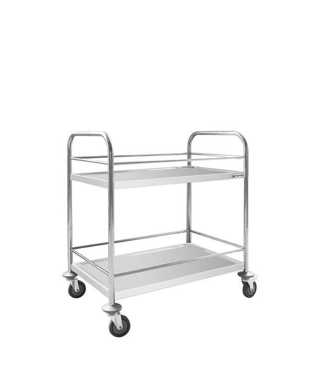 GGM Gastro Catering Trolley - Commercial Service & Clearing Trolley - 805x460mm - 2 Tier - with reinforced frame - with quiet castors