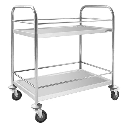 GGM Gastro Catering Trolley - Commercial Service & Clearing Trolley - 805x460mm - 2 Tier - with reinforced frame - with quiet castors