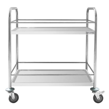 GGM Gastro Catering Trolley - Commercial Service & Clearing Trolley - 805x460mm - 2 Tier - with reinforced frame - with quiet castors