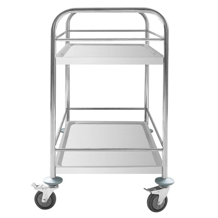 GGM Gastro Catering Trolley - Commercial Service & Clearing Trolley - 805x460mm - 2 Tier - with reinforced frame - with quiet castors