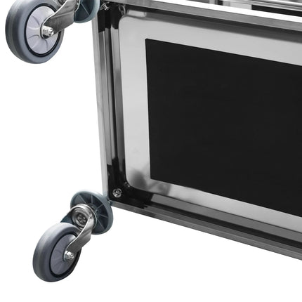 GGM Gastro Catering Trolley - Commercial Service & Clearing Trolley - 805x460mm - 2 Tier - with reinforced frame - with quiet castors