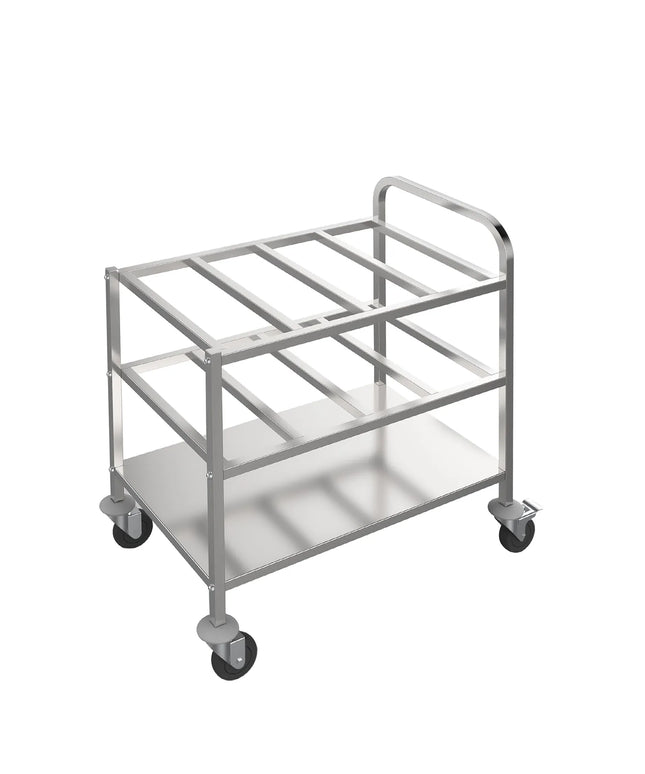 GGM Gastro Catering Trolley - Commercial Service & Clearing Trolley- 815x530mm - 2 Tier - for 12 x GN 1/6 per tier