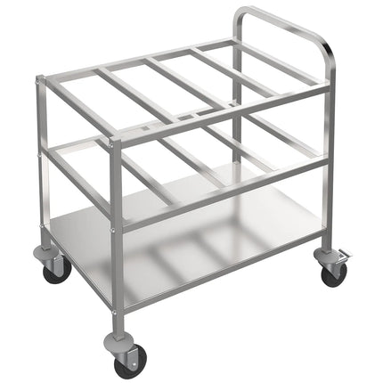 GGM Gastro Catering Trolley - Commercial Service & Clearing Trolley- 815x530mm - 2 Tier - for 12 x GN 1/6 per tier