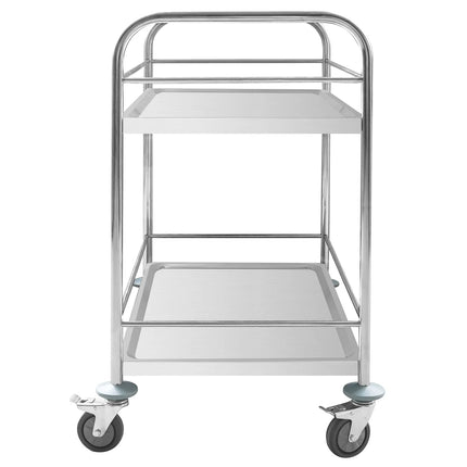 GGM Gastro Catering Trolley - Commercial Service & Clearing Trolley - 845x525mm - 2 Tier - with reinforced frame - with quiet castors