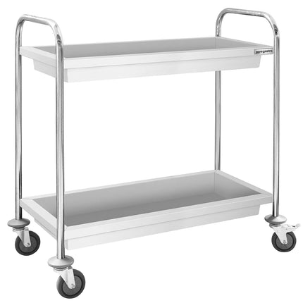 GGM Gastro Catering Trolley - Commercial Service & Clearing Trolley - 950x500mm - 2 Tier