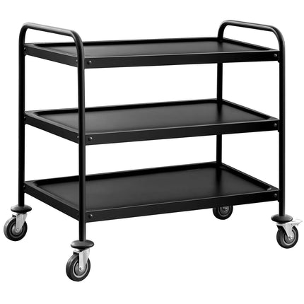 GGM Gastro Catering Trolley - Commercial Service & Clearing Trolley - Heavy Duty - 1000x600mm - 3 Tier