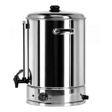 GGM Gastro Catering Water Boiler & Mulled Wine Urn - 17L - 2.5kW - Adjustable Thermostat 30–110°C - Stainless Steel - with Dispensing Tap - Ideal for Mulled Wine
