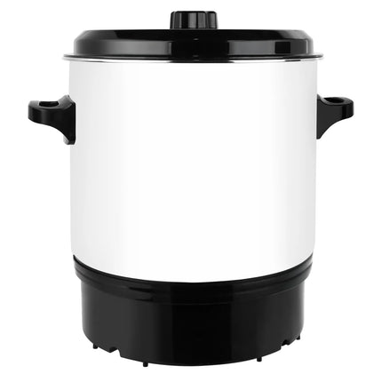 GGM Gastro Catering Water Boiler & Mulled Wine Urn - 27L - 1.8kW - Adjustable Thermostat 30–110°C - White - with Dispensing Tap & Digital Timer - for Tea, Coffee & Mulled Wine