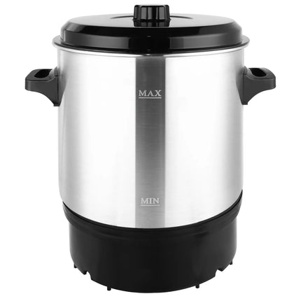 GGM Gastro Catering Water Boiler & Mulled Wine Urn - 27L - 2kW - Adjustable Thermostat 30–110°C - Stainless Steel - with Dispensing Tap & Digital Timer - for Tea, Coffee & Mulled Wine