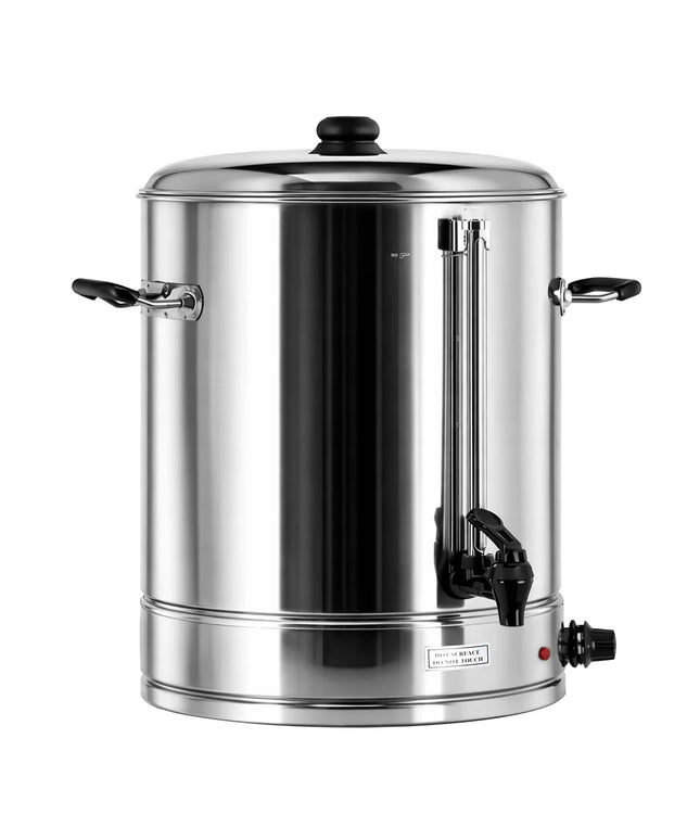 GGM Gastro Catering Water Boiler & Mulled Wine Urn - 31L - 3kW - Adjustable Thermostat 30–110°C - Stainless Steel - with Dispensing Tap - Ideal for Mulled Wine