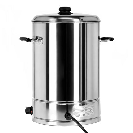 GGM Gastro Catering Water Boiler & Mulled Wine Urn - 8L - 2kW - Adjustable Thermostat 30–110°C - Stainless Steel - with Dispensing Tap - Ideal for Mulled Wine