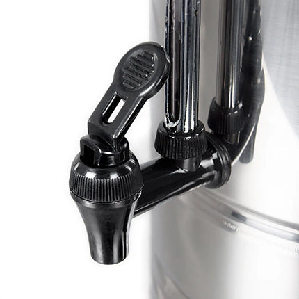 GGM Gastro Catering Water Boiler & Mulled Wine Urn - 8L - 2kW - Adjustable Thermostat 30–110°C - Stainless Steel - with Dispensing Tap - Ideal for Mulled Wine
