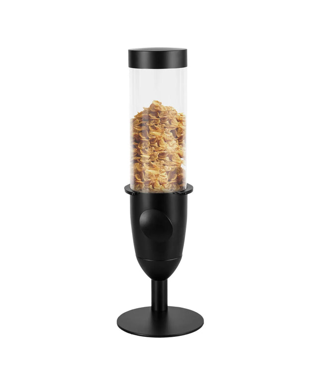 GGM Gastro Cereal Dispenser - Ø120mm - Black - Rotary Dispense - 3.7L