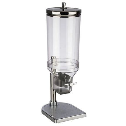 GGM Gastro Cereal Dispenser - FRESH+EASY - Rotary Dispense - Plastic Container - 4.5L - Stainless Steel Stand