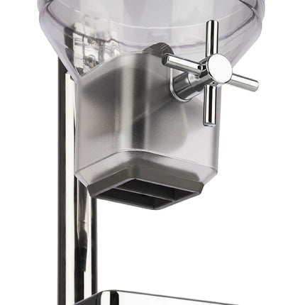 GGM Gastro Cereal Dispenser - FRESH+EASY - Rotary Dispense - Plastic Container - 4.5L - Stainless Steel Stand