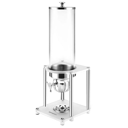 GGM Gastro Cereal Dispenser - Rotary Dispense - Plastic Container - 3.7L - Stainless Steel Stand