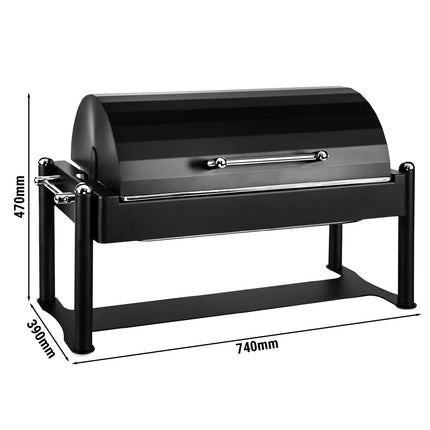 GGM Gastro Chafing Dish - GN 1/1 - with Lid - Black