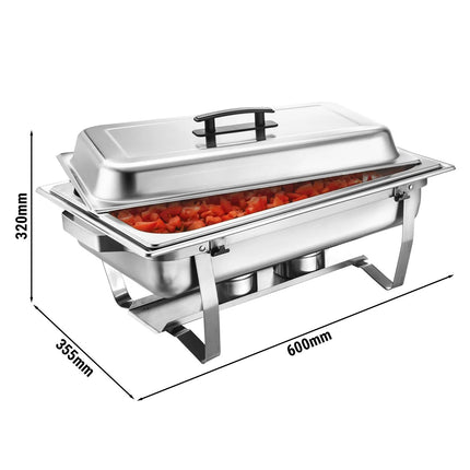 GGM Gastro Chafing Dish - GN 1/1 - with Lid - foldable rack