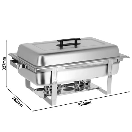 GGM Gastro Chafing Dish - GN 1/1 - with Lid & stainless steel legs