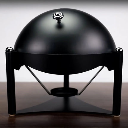 GGM Gastro Chafing Dish - Round - with Roll Top Lid - Black
