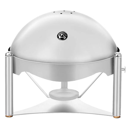 GGM Gastro Chafing Dish - Round - with Roll Top Lid - Chrome