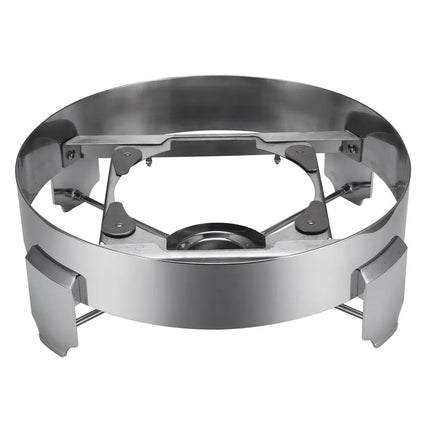 GGM Gastro Chafing Dish - Stainless Steel - Round - with Soft-Close Glass Lid