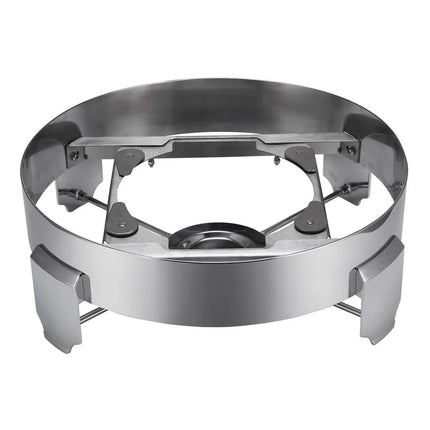 GGM Gastro Chafing Dish - Stainless Steel - Round - with Soft-Close Glass Lid