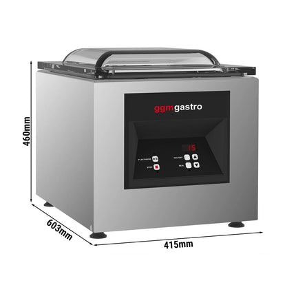 GGM Gastro Chamber Vacuum Sealer - 10m³/h - 600W - Digital - Benchtop - with Gas Flushing