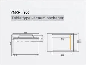 GGM Gastro Chamber Vacuum Sealer - 14.4m³/h - 370W - Digital