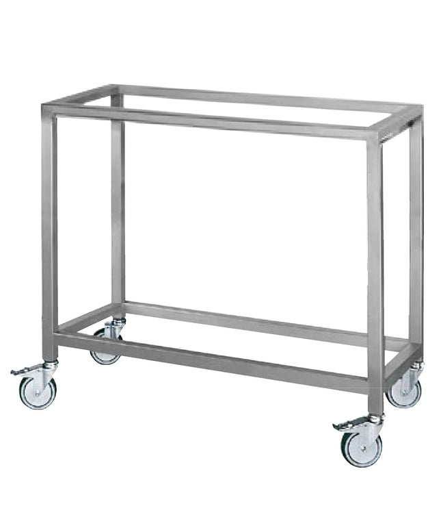 GGM Gastro Chân Đứng Hở Di Động EHKM & GHKM - 1190x480x883mm - Thép Không Gỉ - Có Bánh Xe - Cho Lò Quay Gà