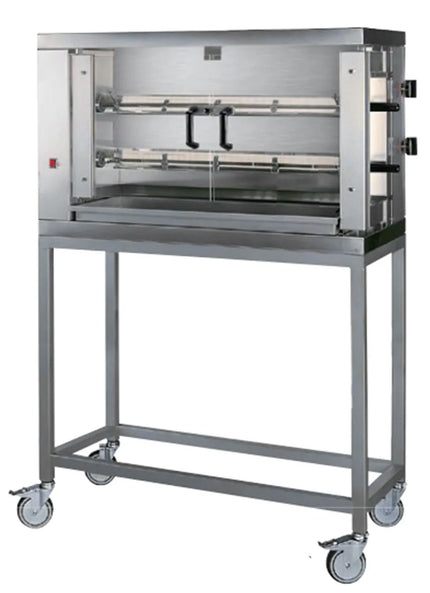 GGM Gastro Chân Đứng Hở Di Động EHKM & GHKM - 1190x480x883mm - Thép Không Gỉ - Có Bánh Xe - Cho Lò Quay Gà