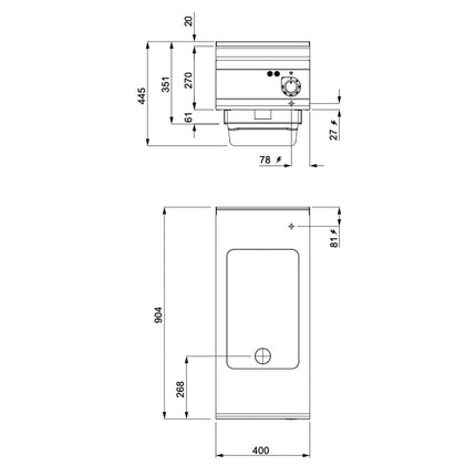 GGM Gastro Chảo Lật Điện - 4.8kW - 11.5L - 400mm