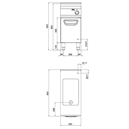 GGM Gastro Chảo Lật Điện - 4.8kW - 11.5L - 400mm