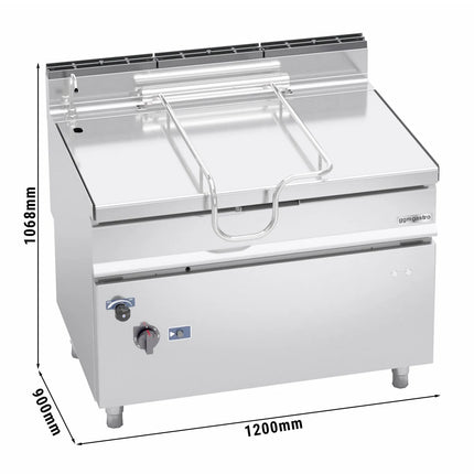 GGM Gastro Chảo Lật Gas - 100L - 30kW