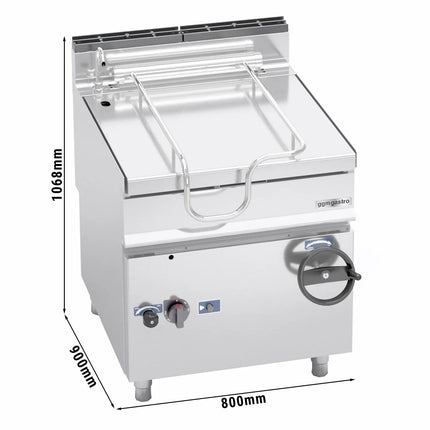 GGM Gastro Chảo Lật Gas - 65L - 14.4kW - Có Vòi Cấp Nước