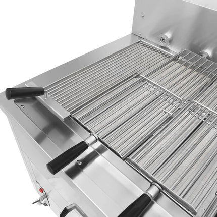 GGM Gastro Charcoal Chicken Rotisserie - 1400mm - with 6 skewers