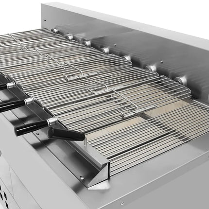 GGM Gastro Charcoal Chicken Rotisserie - 1800mm - with 8 skewers