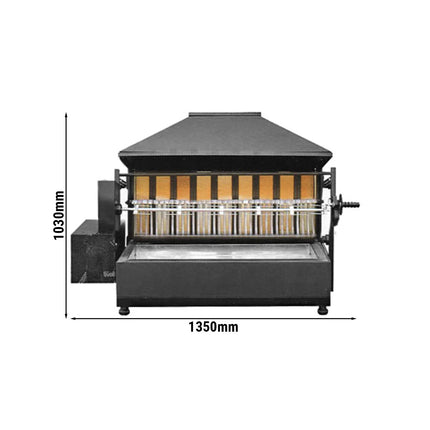 GGM Gastro Charcoal Chicken Rotisserie Oven - with 1 Skewer for up to 5 chickens