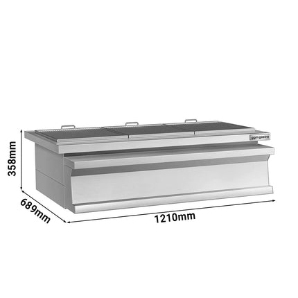 GGM Gastro Charcoal Grill - 1210mm - 3 grill grates