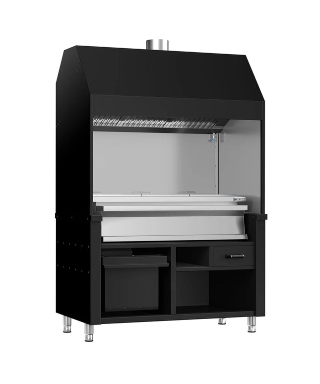 GGM Gastro Charcoal Grill - 1360mm - 3 grill grates - Black