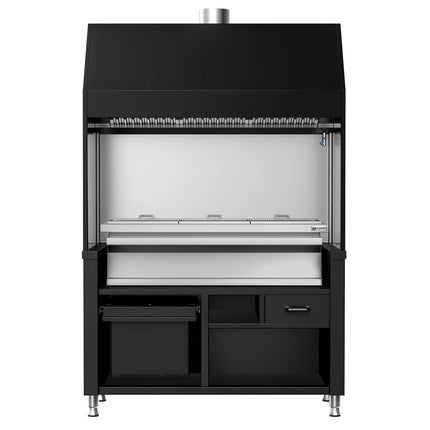 GGM Gastro Charcoal Grill - 1360mm - 3 grill grates - Black