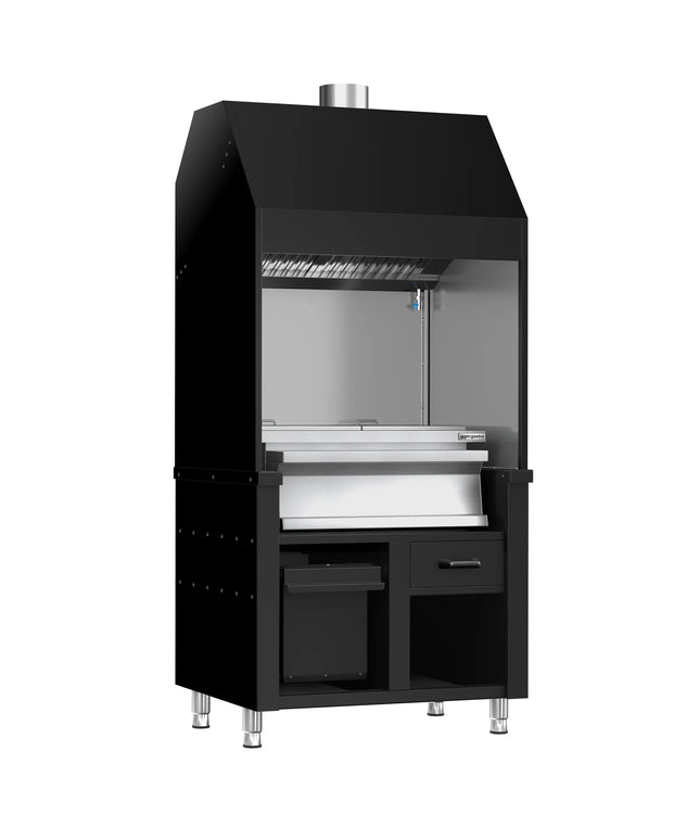 GGM Gastro Charcoal Grill - 960mm - 2 grill grates - Black