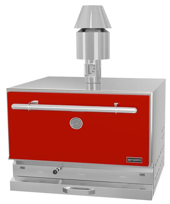 GGM Gastro Charcoal Oven - 890mm - Red