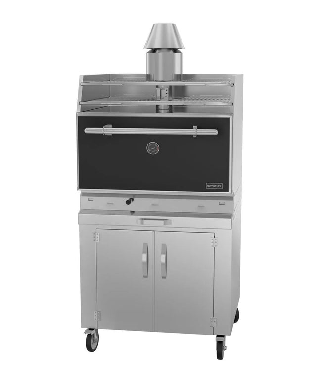 GGM Gastro Charcoal Oven - 920mm - with cabinet base - Black