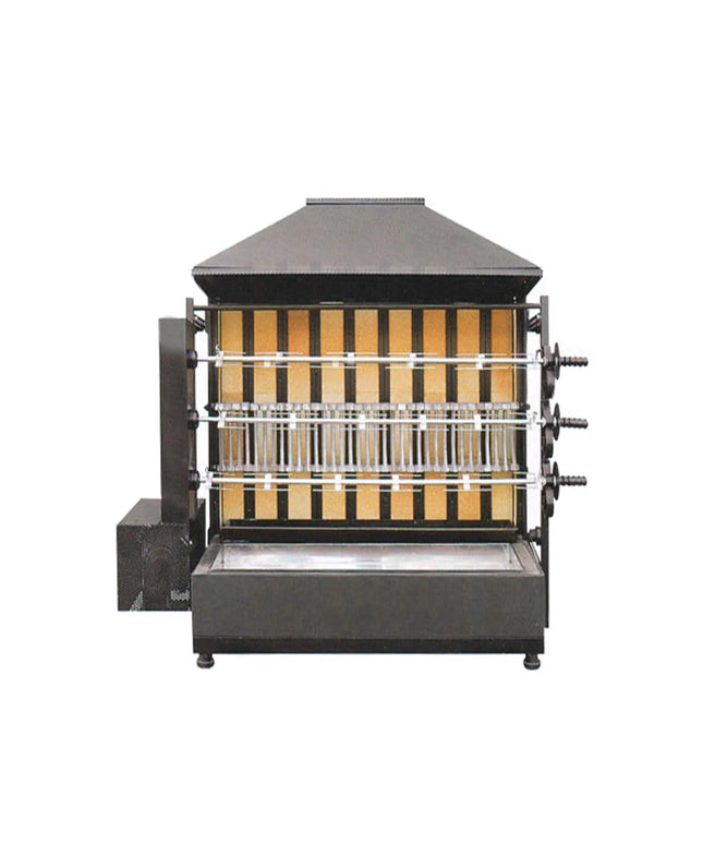 GGM Gastro Charcoal Rotisserie Chicken Grill - with 3 Skewers for up to 15 chickens